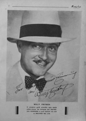 Willy Fritsch im spanischen Magazin "Cinefilo" vom November 1930